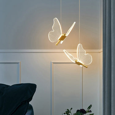 Minimalist Butterfly Bedside Chandelier - Long Line - Casatrail.com